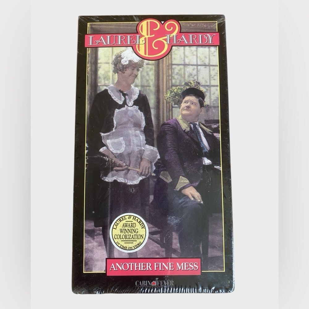 NEW Vintage Laurel & Hardy Another Fine Mess VHS Video Tape 1992 Comedy Sealed
